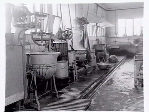Interiors and exteriors at Rowntree and Co. (Aust.) Pty. Ltd., confectioners, Brunswick, c. 1951