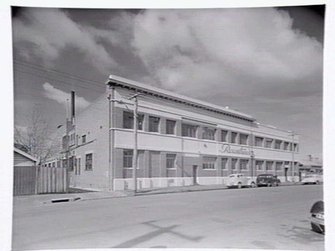 Interiors and exteriors at Rowntree and Co. (Aust.) Pty. Ltd., confectioners, Brunswick, c. 1951