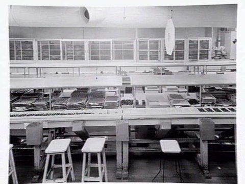 Interiors and exteriors at Rowntree and Co. (Aust.) Pty. Ltd., confectioners, Brunswick, 1951?