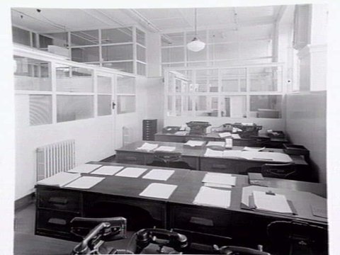Interiors and exteriors at Rowntree and Co. (Aust.) Pty. Ltd., confectioners, Brunswick, 1951?