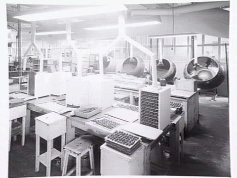 Interiors and exteriors at Rowntree and Co. (Aust.) Pty. Ltd., confectioners, Brunswick, 1951?