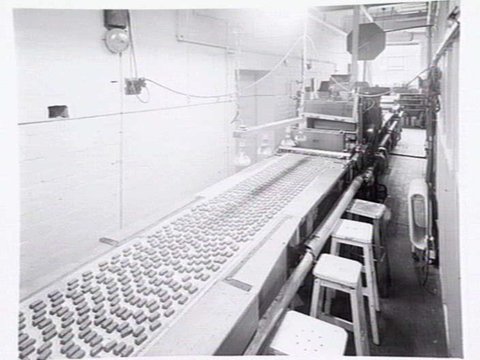 Interiors and exteriors at Rowntree and Co. (Aust.) Pty. Ltd., confectioners, Brunswick, c. 1951