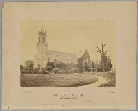 St. Peter's Church, Melbourne, 1865?