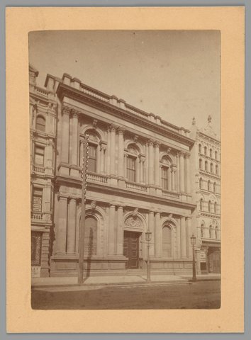 The National Bank, Collins St. Melbourne, 1865–95