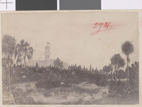 Government House and Botanical Gardens Melbourne, 1893