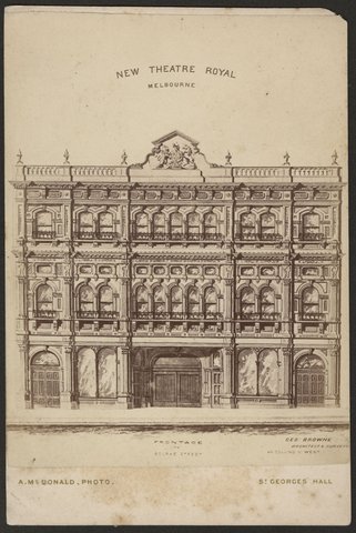 New Theatre Royal Melbourne, 1875
