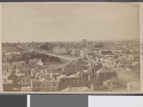 Carlton from Carlton Brewery chimney, 1870