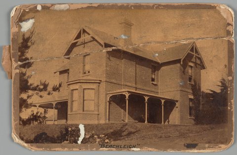Photograph of the house, 'Beechleigh', Frankston designed by architect Thomas Watts, c. 1892