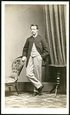 Studio portraits of unidentified man and woman, by Nettleton, North Melbourne, 1864–90