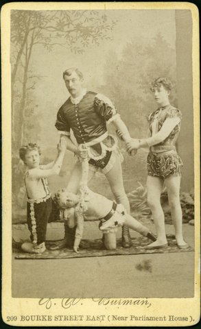 Portrait photographs by Arthur W. Burman, 209 Bourke Street, Melbourne, 1878–88