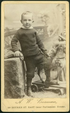 Portrait photographs by Arthur W. Burman, 209 Bourke Street, Melbourne, 1878–88