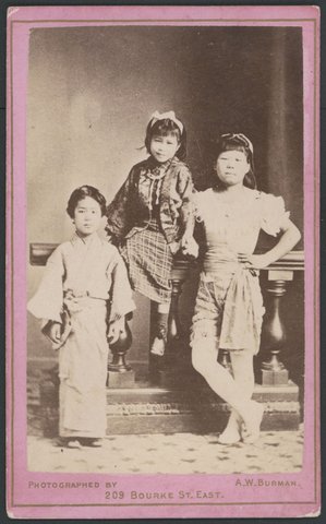 Portrait photographs by Arthur W. Burman, 209 Bourke Street, Melbourne, 1878–88