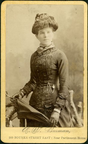 Portrait photographs by Arthur W. Burman, 209 Bourke Street, Melbourne, 1878–88