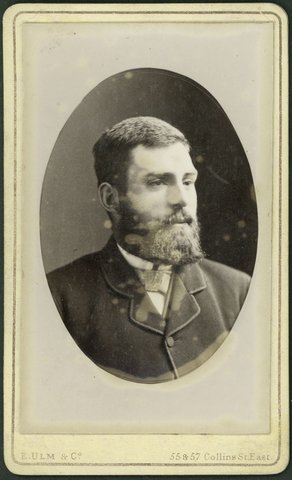 Studio portrait of unidentified man, Melbourne, c. 1880