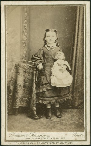 Portrait photographs by Benson & Stevenson, Elizabeth Street, Melbourne, 1872–80