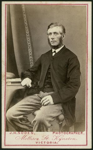 Portrait photographs by J. H. Soden of Kyneton and Melbourne, Vic, 1870–75