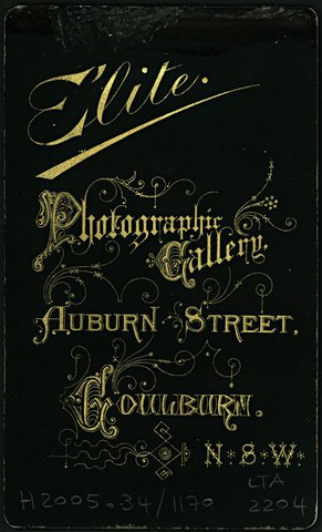 Portrait photographs by Elite photographic studios of Toowoomba, Melbourne and Goulburn, 1887–1940