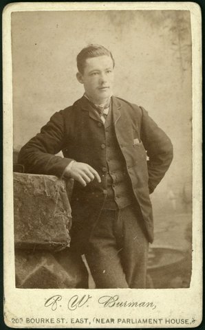 Portrait photographs by Arthur W. Burman, 209 Bourke Street, Melbourne, 1878–88