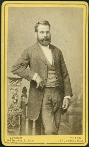 Portrait photographs by William J. Burman, 209 Bourke Street & St George's Hall, Melbourne, 1876–77