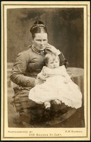 Portrait photographs by Arthur W. Burman, 209 Bourke Street, Melbourne, 1878–88
