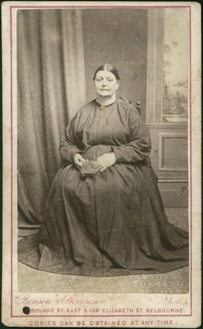 Portrait photographs by Benson & Stevenson, Elizabeth Street, Melbourne, 1872–80