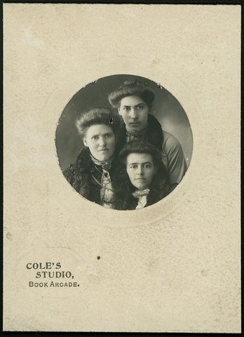 Portrait photographs of women by Cole's Studio, Royal Arcade, Melbourne Vic, 1904–19