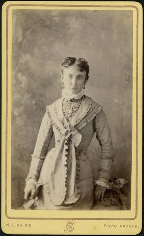Studio portraits, Royal Arcade, Melbourne, 1876–77