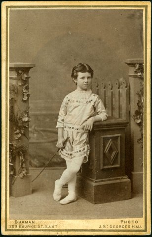 Portrait photographs by Arthur W. Burman, 209 Bourke Street, Melbourne, 1878–88