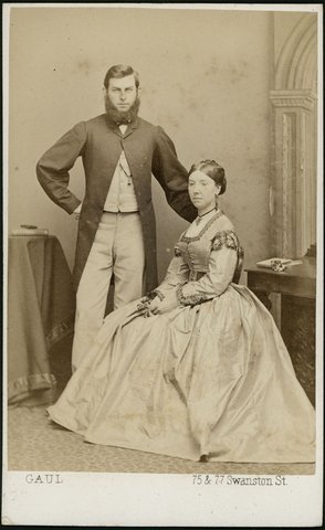 Portrait photographs from John Gaul of Swanston Street, Melbourne, Vic, 1866–67