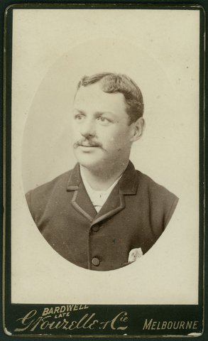 Man, bust, to right, Melbourne, 1875–95