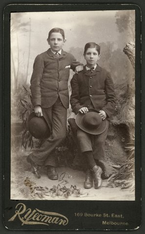 Portrait photographs by Richard Yeoman of Bourke Street, Melbourne and Emerald Hill, 1882–1915