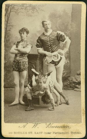 Portrait photographs by Arthur W. Burman, 209 Bourke Street, Melbourne, 1878–88