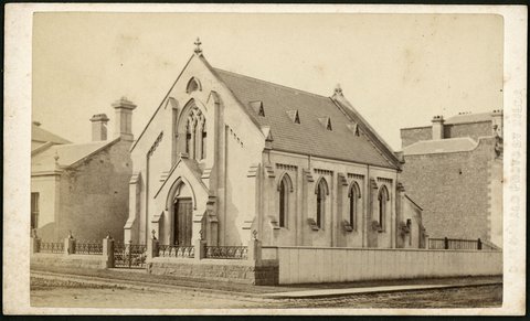 New Temple Church, corner of Albert Street and Morrison Place, East Melbourne, 1867–91