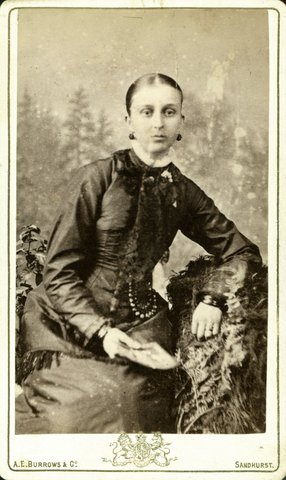Portrait photographs by A.E. Burrows & Co., Melbourne Portrait Rooms, Sandhurst, Vic, 1881–84