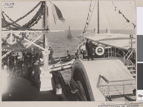 Landing of the Royal Party at St. Kilda Pier, 1901