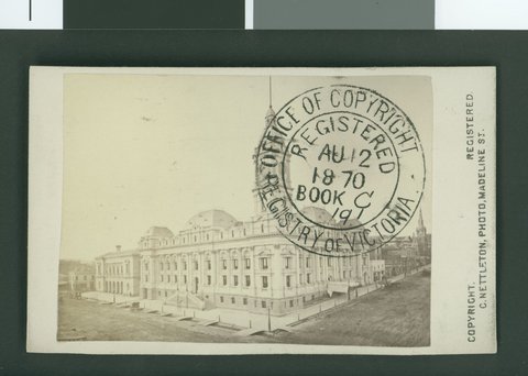 New Town Hall Melbourne, 1870