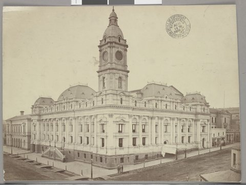 The new Melbourne Town Hall, 1870