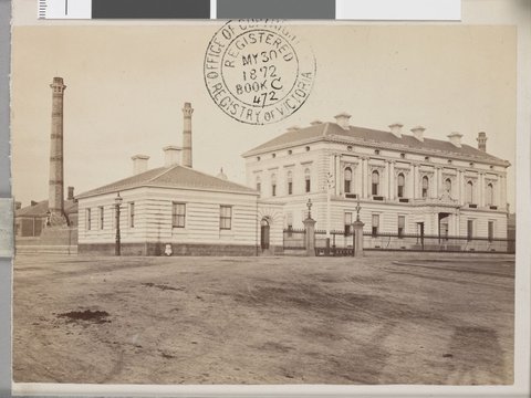 The Mint, William Street Melbourne, 1872