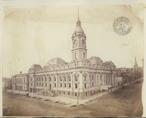 New Town Hall, Melbourne, 1870