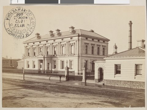 The Mint, William Street Melbourne, 1872