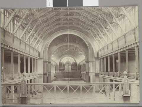 Interior of the Exhibition Building, Carlton, 1879