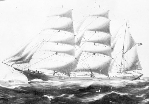 MARK CURRY. : Windsor. N.S. 1256 tons. Built at Newport. N.S. 1890, 1890–1946