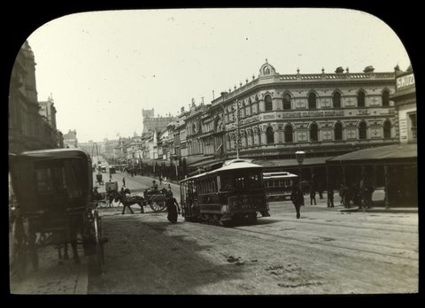 Bourke St. Melb. [i.e. Melbourne], c. 1894