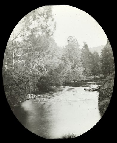 Rapids on Yarra River in country Victoria, 1909