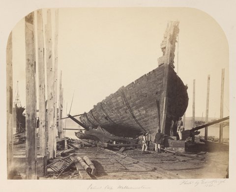 Patent slip Williamstown, 1861?