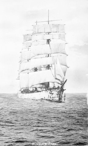 "WINDSOR PARK." : 1840 tons. Built Liverpool 1882, 1885–1946