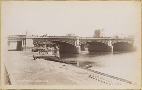 Princes Bridge, Melbourne, 1892–1900
