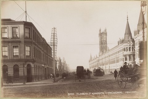 Flinders St. & Markets - Melbourne, 1892–1900