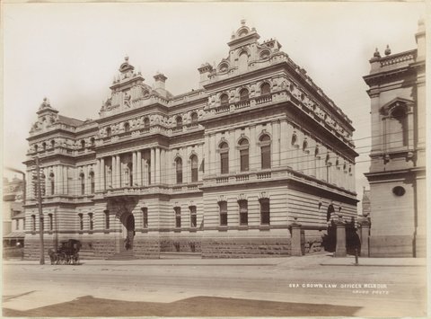 Crown Law offices Melbourne [exterior], 1892–1900