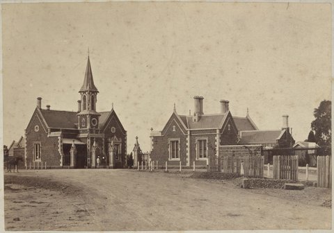 The cemetery, Melbourne, 1880